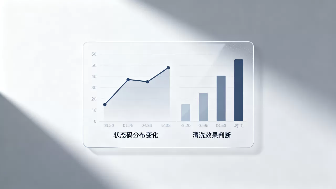 状态码分布变化能否判断清洗是否真正生效?,清洗效果如何判断 状态码分布变化能否判断清洗是否真正生效?,清洗效果如何判断