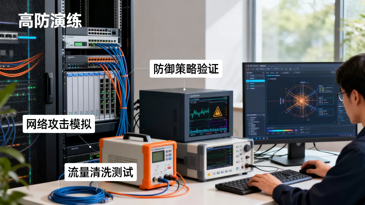 高防演练一般要覆盖哪些故障场景，如何检验防御有效性？