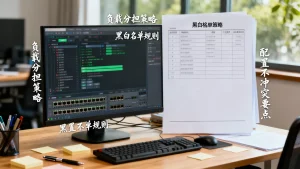 负载分担和黑白名单要怎么一起用，如何配置策略才能不冲突