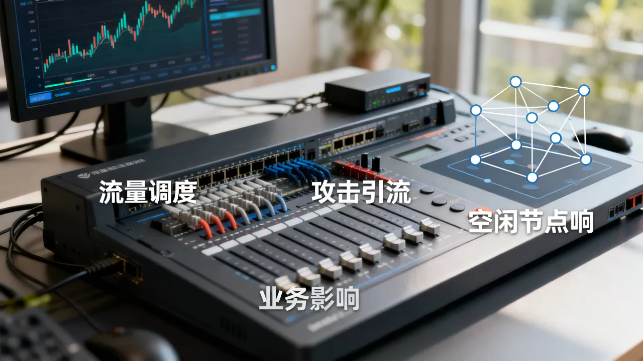 流量调度能否把攻击引流到空闲节点，如何避免业务受影响