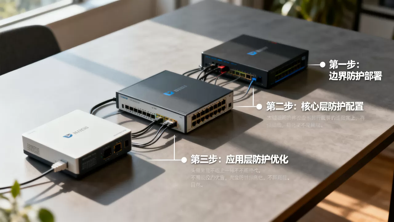 高防的三层防护体系是怎样串起来的，串起来的关键步骤有哪些？