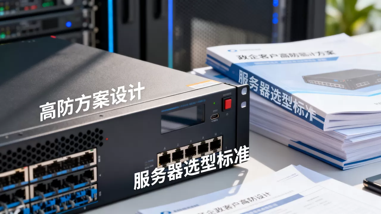 政企客户高防方案的设计侧重点在哪，高防服务器怎么选？