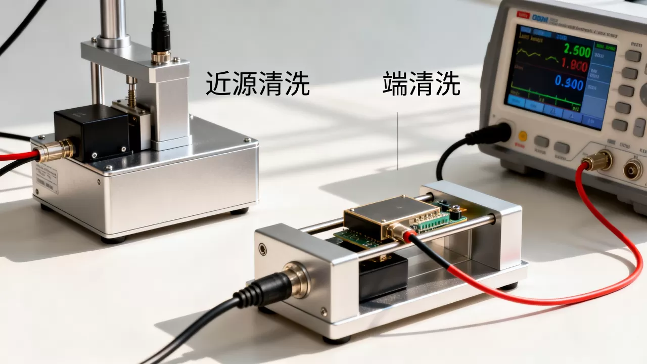 近源清洗和端清洗在延迟上的差异 近源清洗和端清洗在延迟上的差异