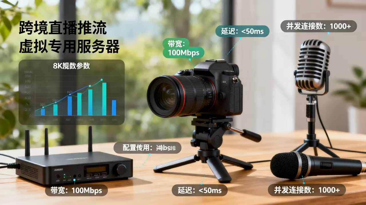跨境直播推流用虚拟专用服务器配置怎么选？，推流配置哪个好
