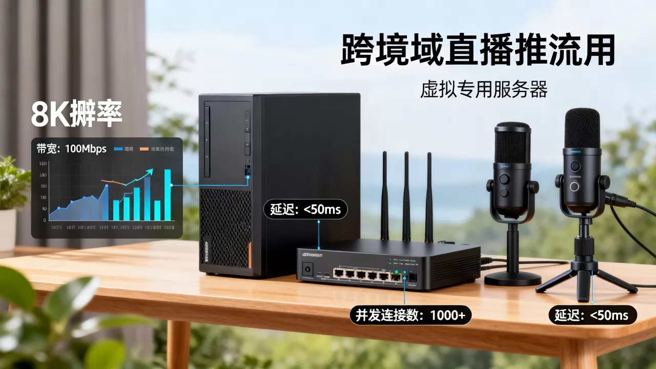 跨境直播推流用虚拟专用服务器配置怎么选？，推流配置哪个好