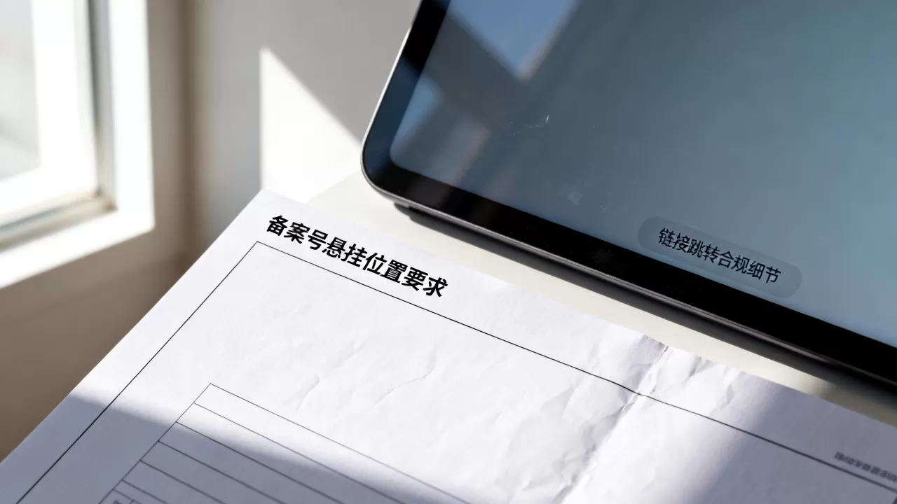 厘清备案号悬挂位置与链接跳转要求的合规细节 厘清备案号悬挂位置与链接跳转要求的合规细节