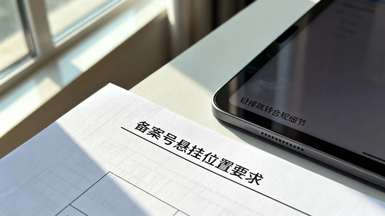 厘清备案号悬挂位置与链接跳转要求的合规细节 厘清备案号悬挂位置与链接跳转要求的合规细节