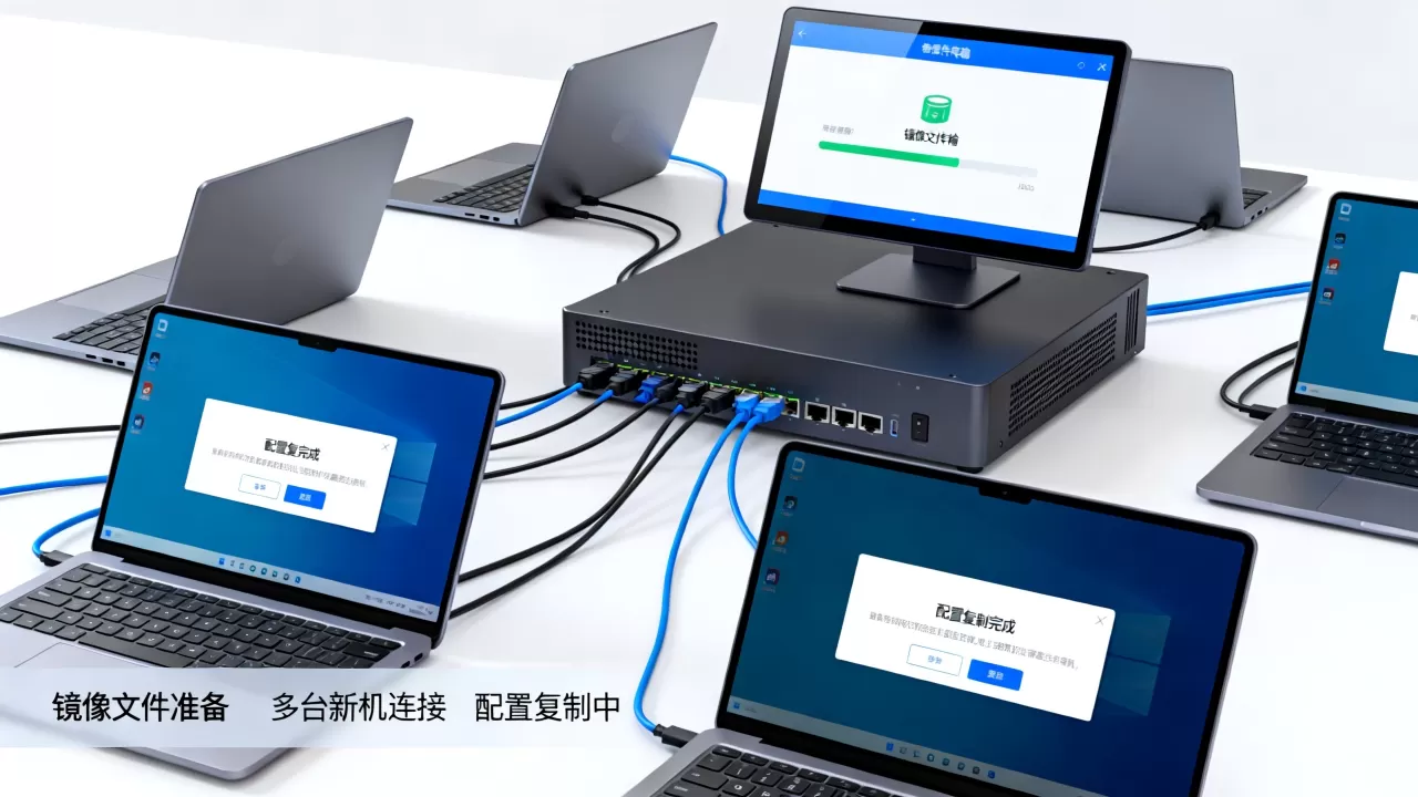 如何用镜像方式批量复制配置到多台新机，镜像批量复制配置怎么操作