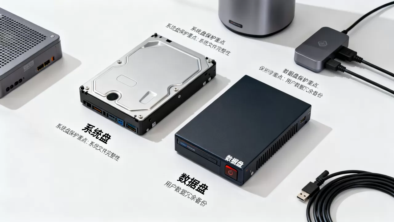 于备份方案之中区分系统盘与数据盘的不同保护重点 于备份方案之中区分系统盘与数据盘的不同保护重点