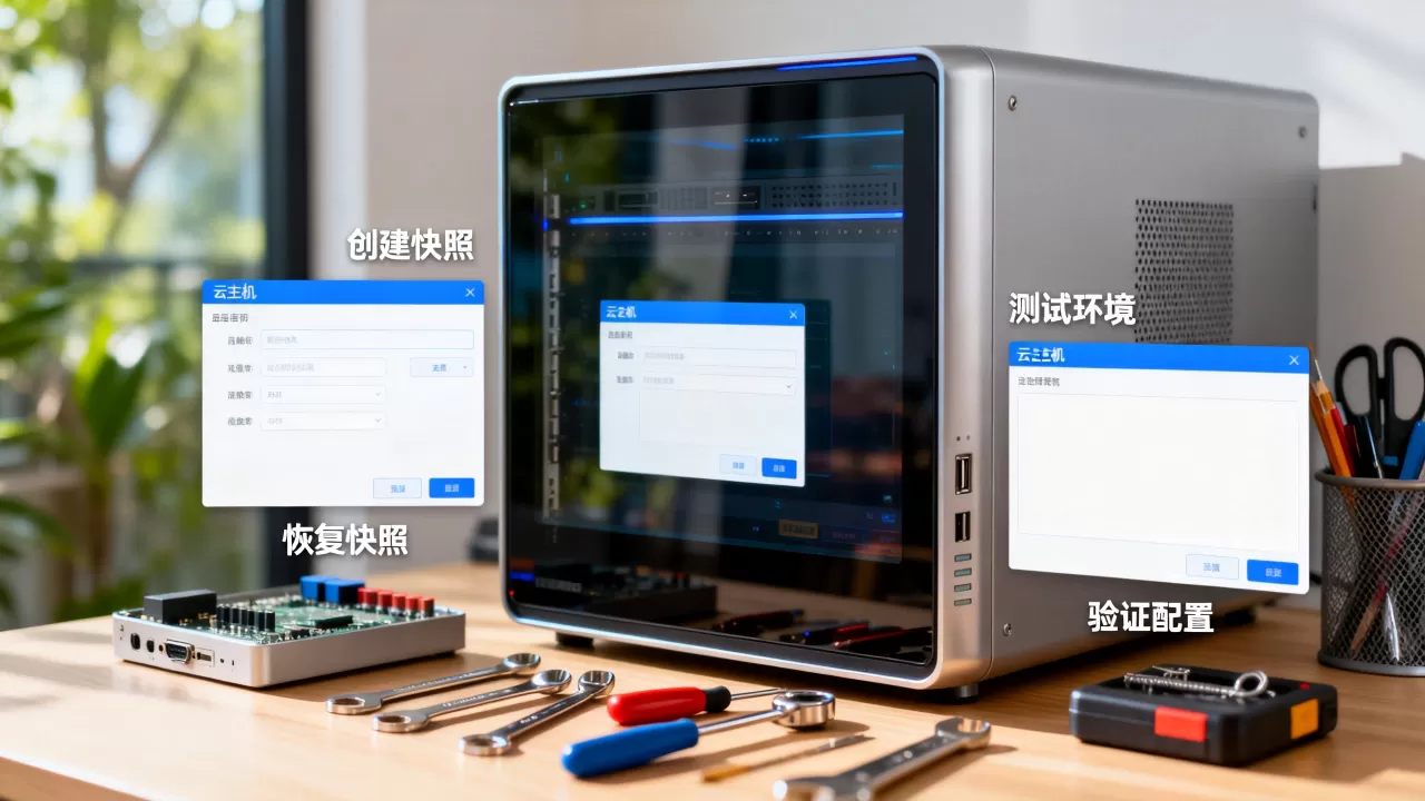 如何用云主机快照搭建测试环境与验证配置变更?,云主机快照验证配置变更怎么做 如何用云主机快照搭建测试环境与验证配置变更?,云主机快照验证配置变更怎么做