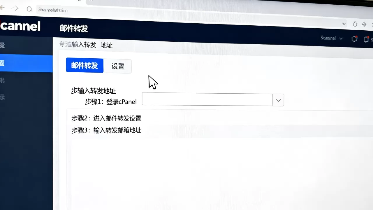 如何在cPanel中配置邮件转发与自动回复？邮件转发设置步骤