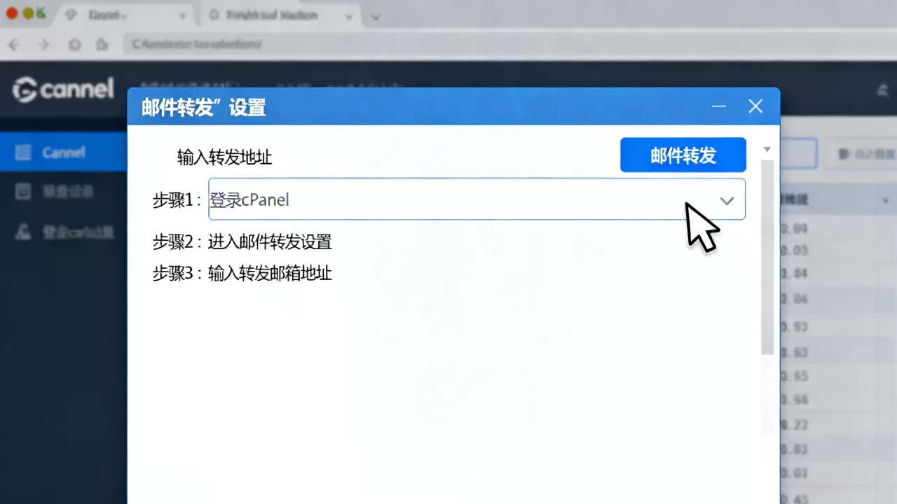 如何在cPanel中配置邮件转发与自动回复？邮件转发设置步骤
