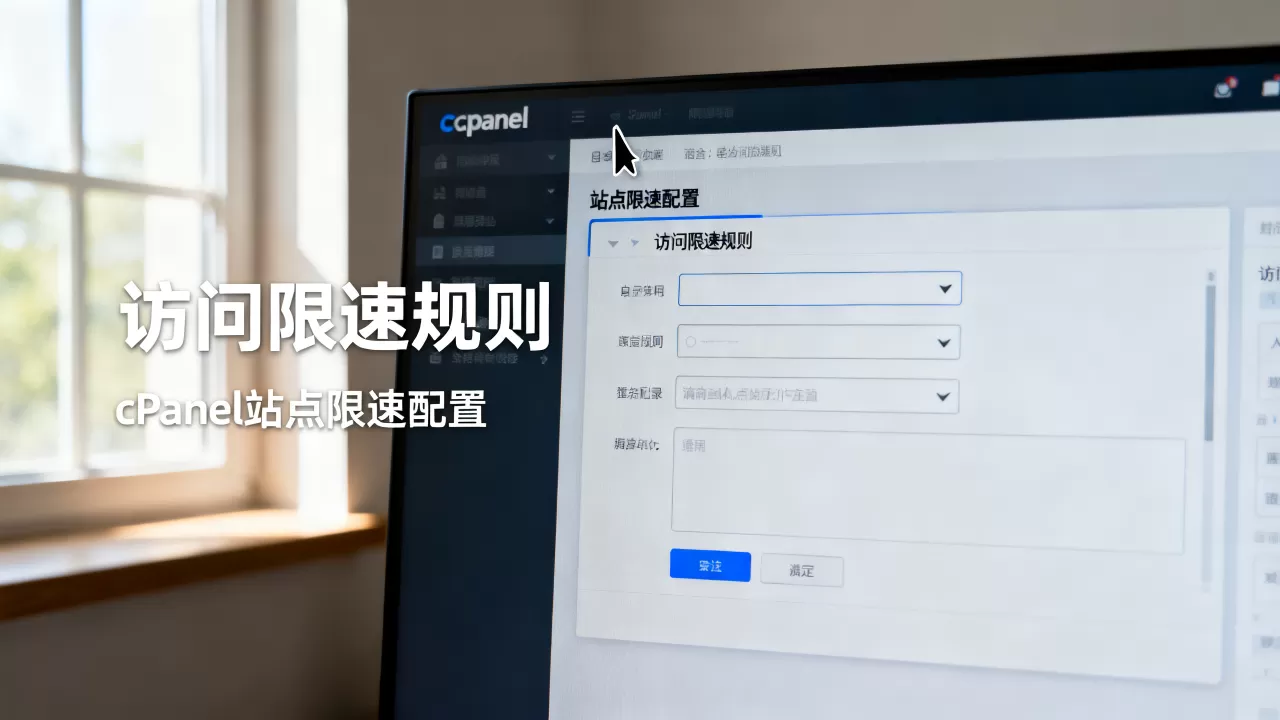 如何在cPanel面板为站点单独设置访问限速规则？，cPanel站点限速配置教程