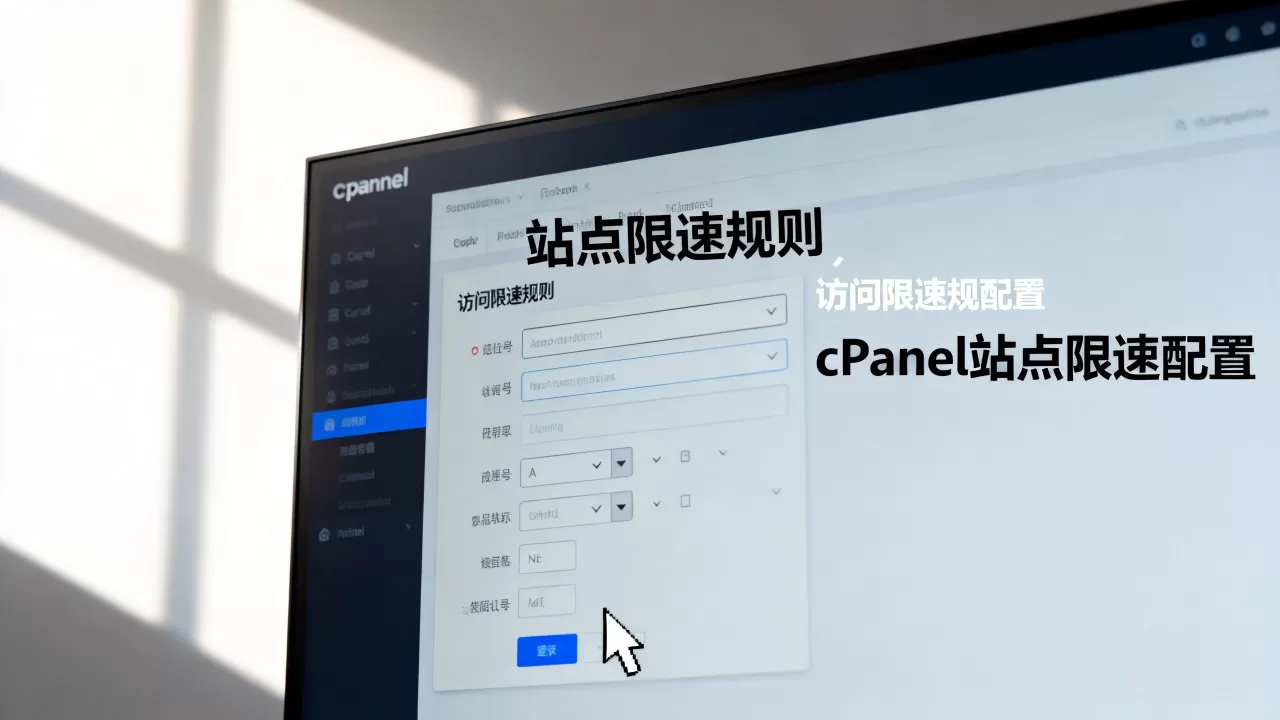 如何在cPanel面板为站点单独设置访问限速规则？，cPanel站点限速配置教程