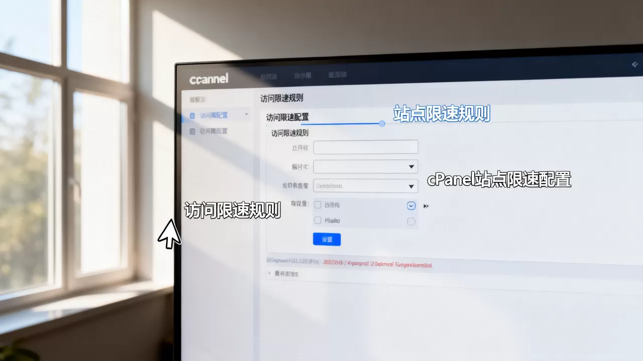 如何在cPanel面板为站点单独设置访问限速规则？，cPanel站点限速配置教程