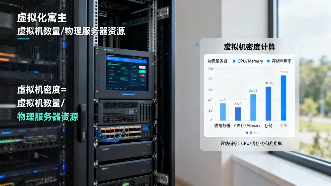 虚拟化宿主服务器选型如何评估虚拟机密度？虚拟机密度怎么算