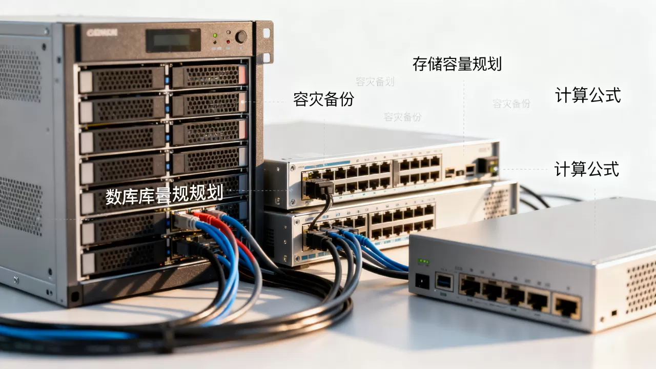 数据库容灾备份服务器存储容量怎么规划？容灾备份存储容量计算公式