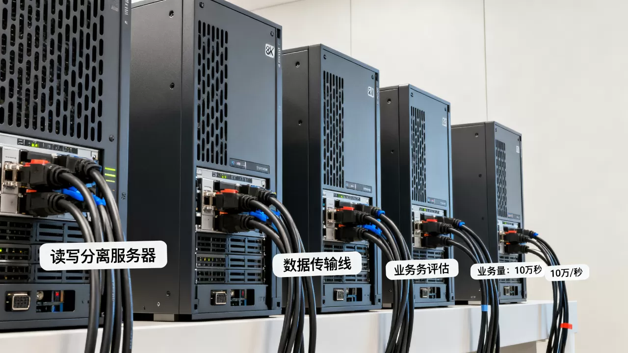 读写分离方案需要几台服务器？，服务器数量按业务评估