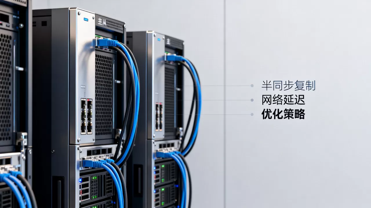 半同步复制主从服务器网络延迟影响大吗，怎么优化？
