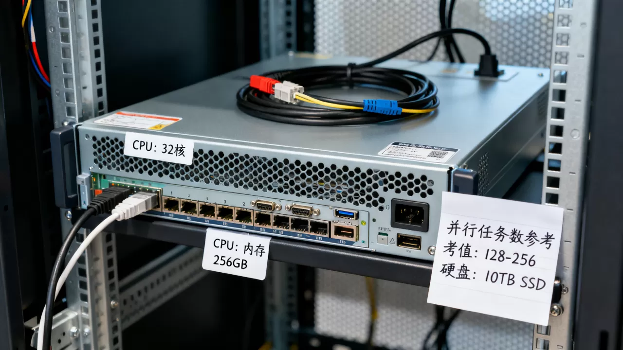 高吞吐计算服务器怎么配置？并行任务数参考值多少？