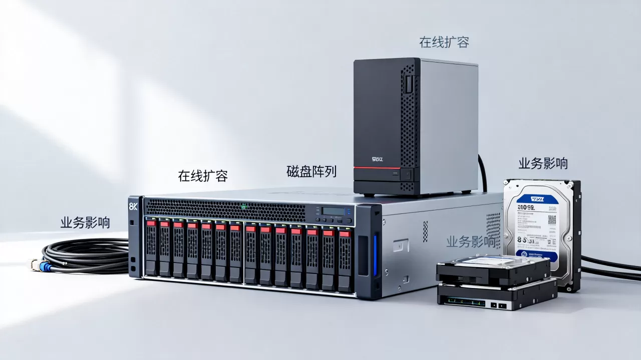 在线扩容磁盘阵列会不会影响业务