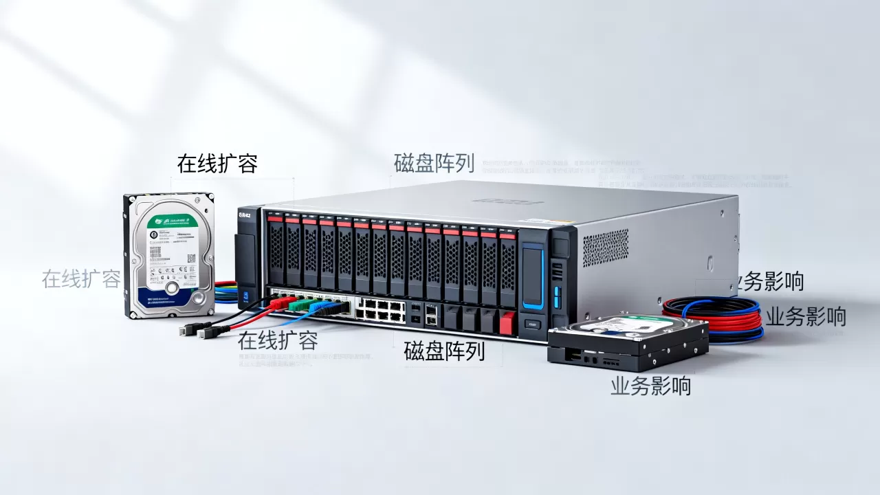 在线扩容磁盘阵列会不会影响业务