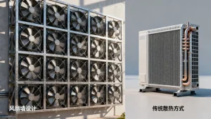风扇墙设计和传统散热方式的差别