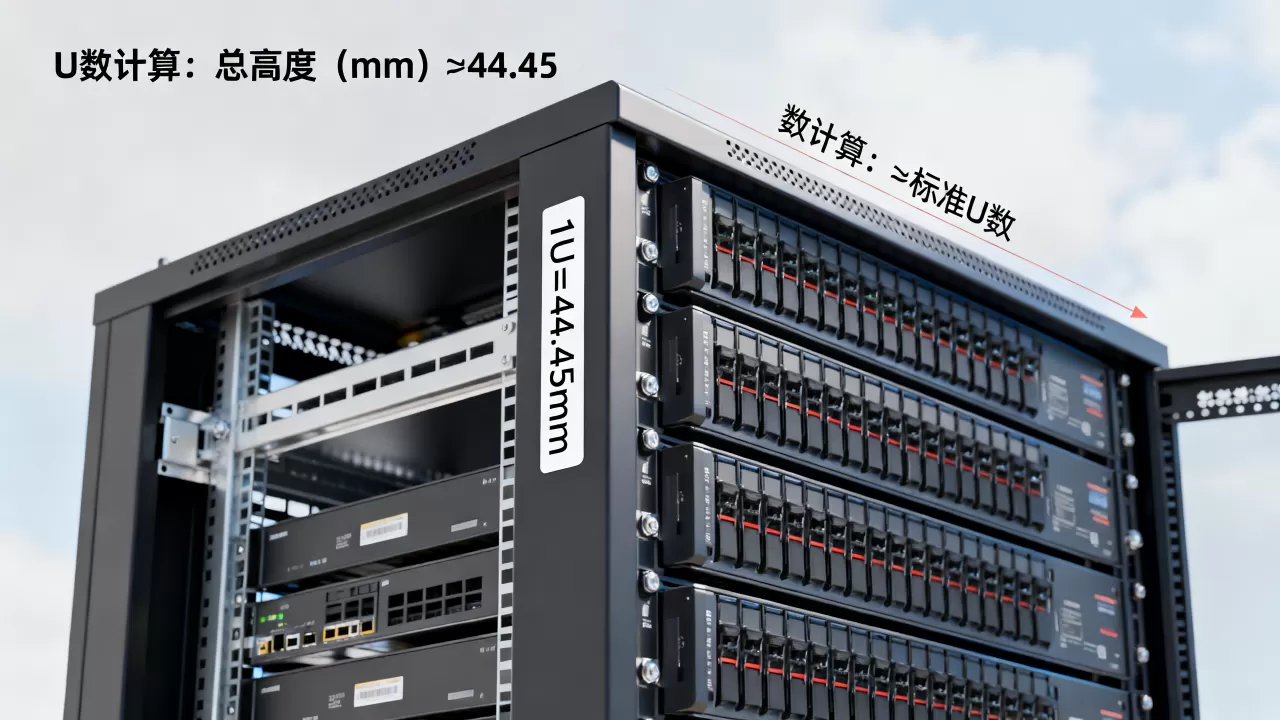 机架单位的U数具体代表什么物理含义？服务器机架U数如何计算？