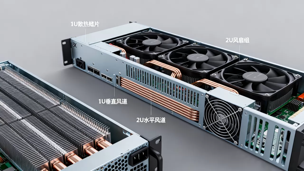 1U与2U机型的内部散热设计差异在哪，有何区别？