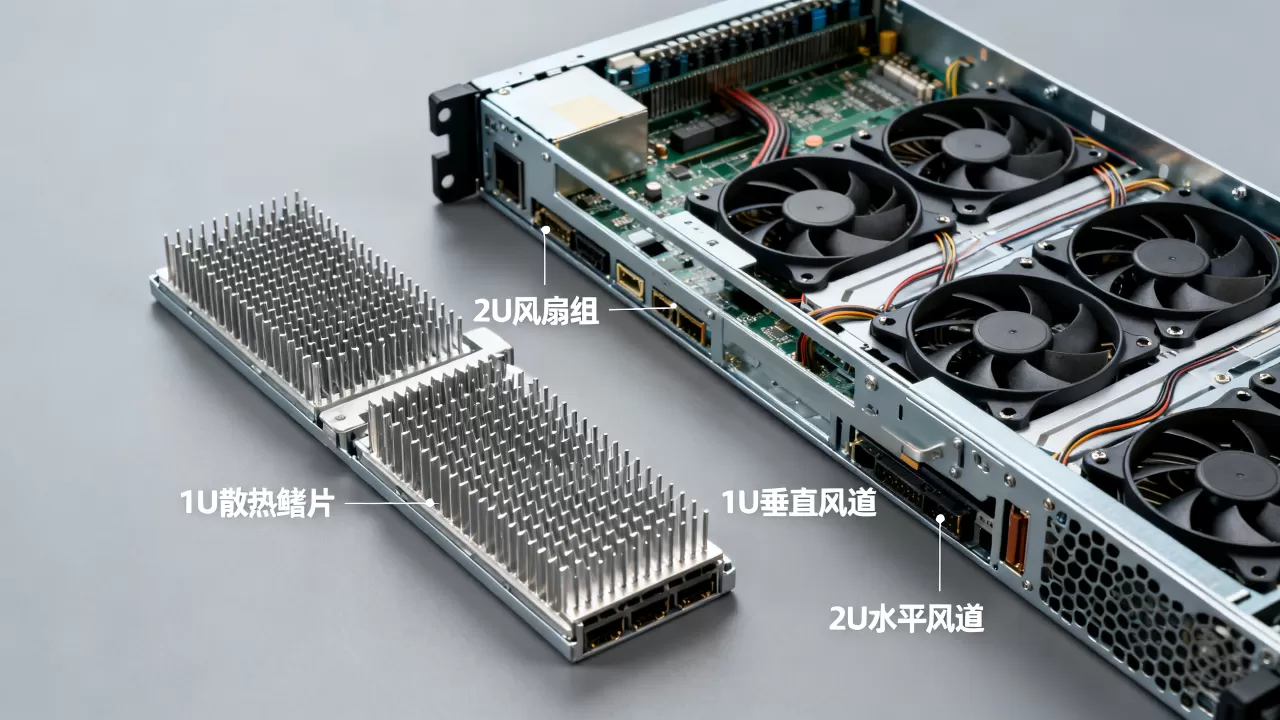 1U与2U机型的内部散热设计差异在哪，有何区别？