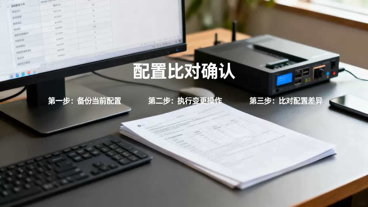 变更操作前后为什么要做配置比对确认?配置比对确认步骤详解 变更操作前后为什么要做配置比对确认?配置比对确认步骤详解