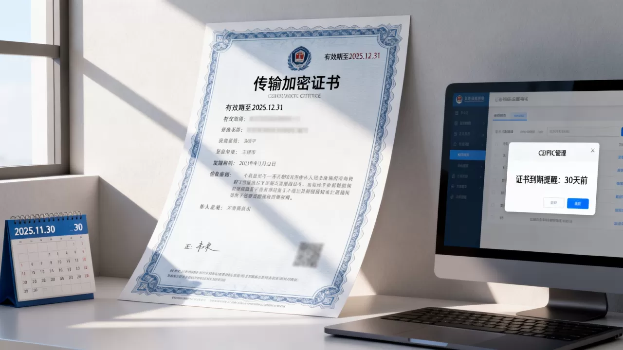 传输加密证书应建立到期前的提醒机制,证书到期前多久提醒最合适? 传输加密证书应建立到期前的提醒机制,证书到期前多久提醒最合适?