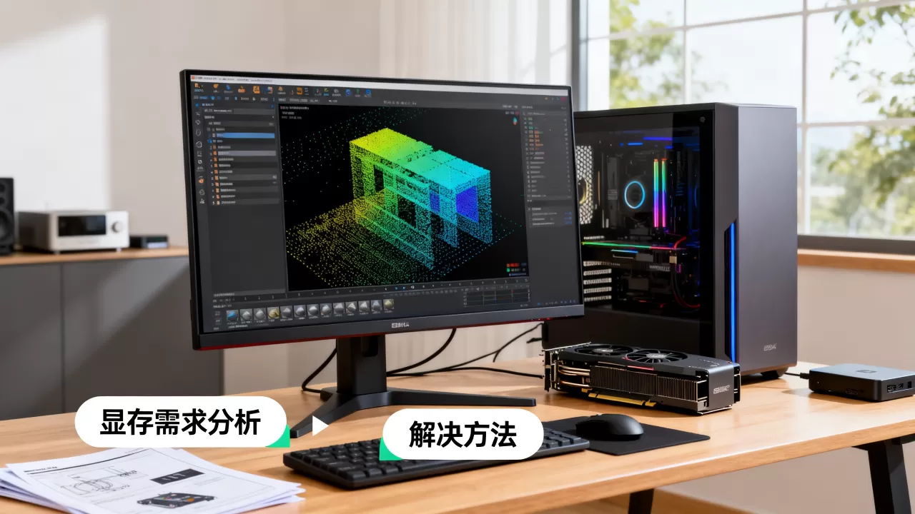 点云数据渲染对显存有什么特别要求，显存不足怎么解决