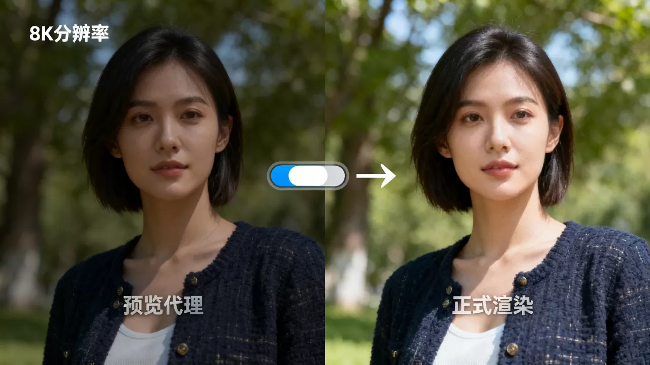 动画预览代理与正式渲染如何切换?预览代理,渲染效果 动画预览代理与正式渲染如何切换?预览代理,渲染效果