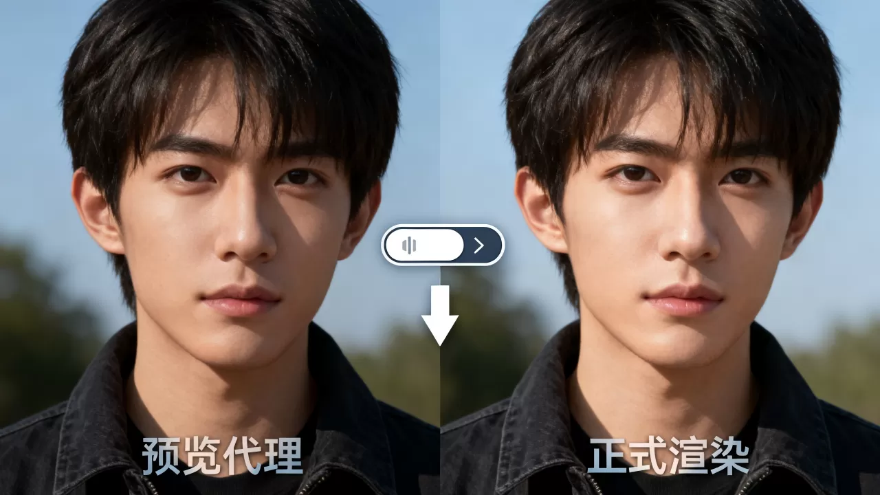 动画预览代理与正式渲染如何切换?预览代理,渲染效果 动画预览代理与正式渲染如何切换?预览代理,渲染效果