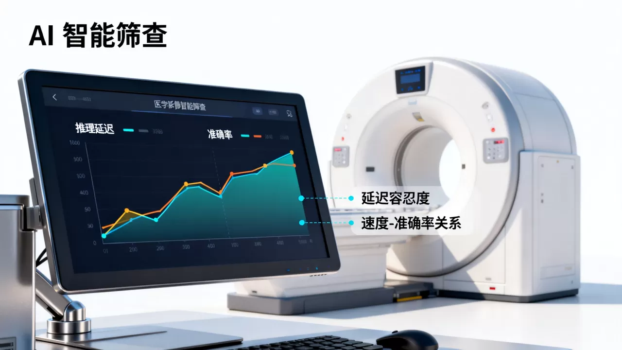 医学影像智能筛查的推理延迟容忍度是多少，AI诊断速度慢会影响准确率吗？