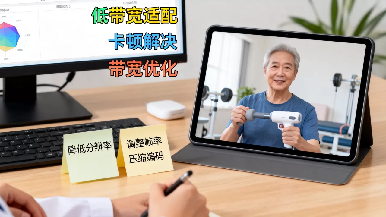 远程康复指导视频如何适配低带宽?视频卡顿怎么解决,带宽不足优化方法 远程康复指导视频如何适配低带宽?视频卡顿怎么解决,带宽不足优化方法
