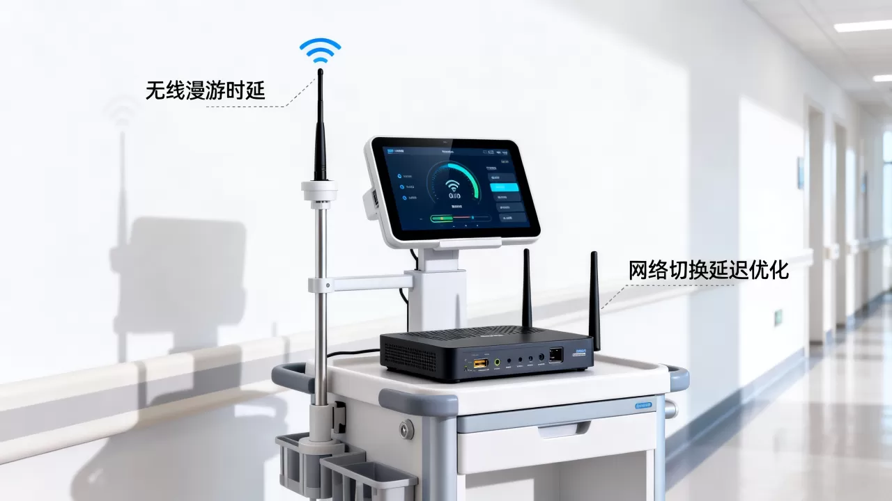 医疗移动推车终端无线漫游时延高怎么办,如何优化网络切换延迟 医疗移动推车终端无线漫游时延高怎么办,如何优化网络切换延迟