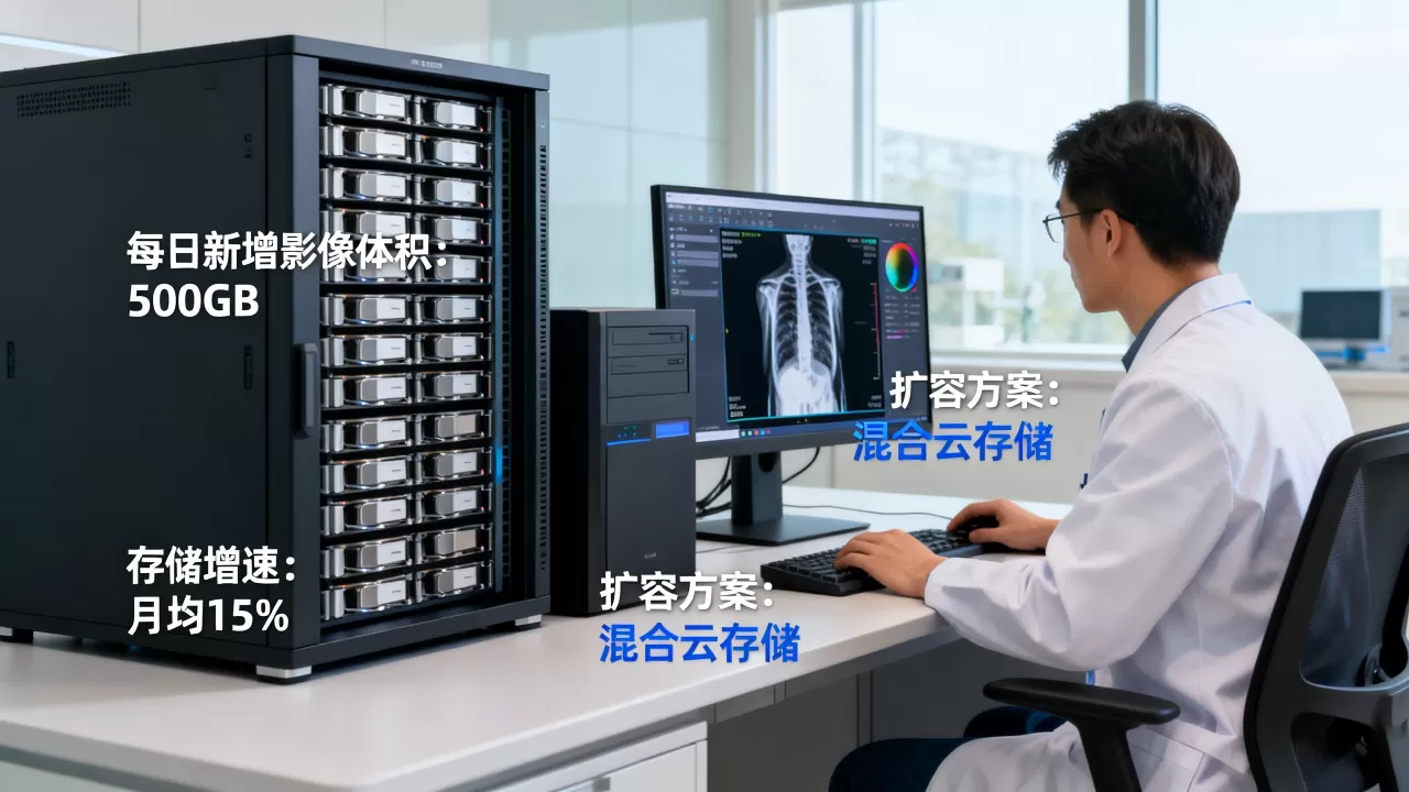 放射科每日新增影像体积有多大,存储增速如何评估,扩容方案怎么选? 放射科每日新增影像体积有多大,存储增速如何评估,扩容方案怎么选?
