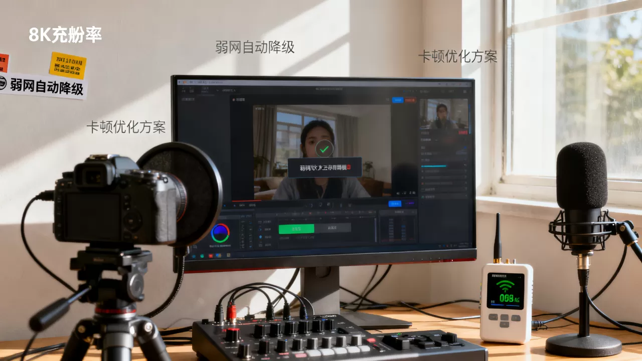 弱网下直播清晰度如何自动降级?视频卡顿优化方案 弱网下直播清晰度如何自动降级?视频卡顿优化方案