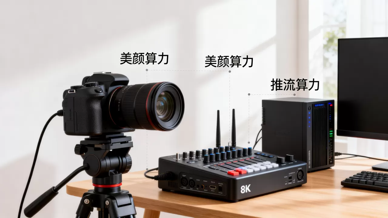直播美颜算力和推流算力的分配