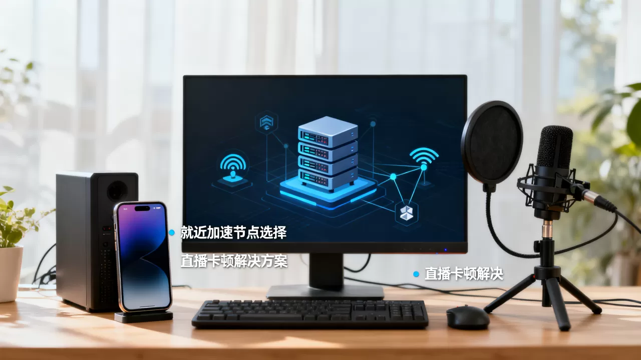 跨境直播如何挑选就近加速节点，直播卡顿怎么办？