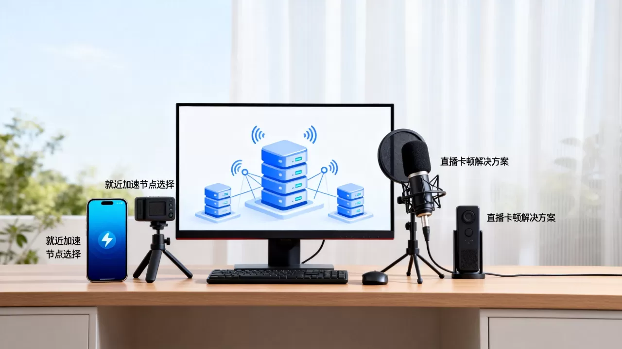 跨境直播如何挑选就近加速节点，直播卡顿怎么办？