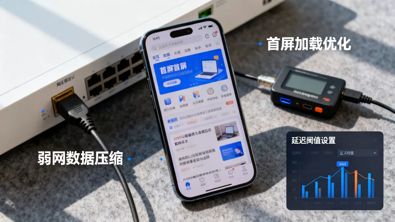 弱网下如何保证首屏秒开？弱网优化技巧有哪些？