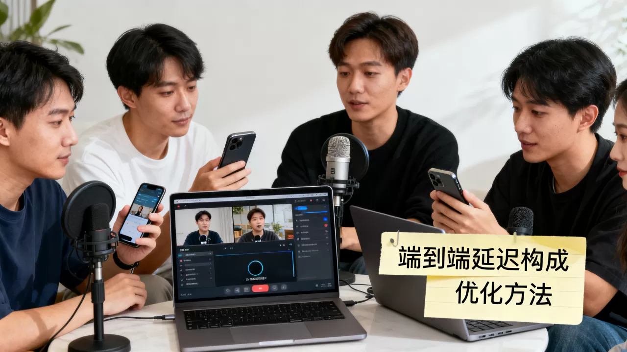 多人连麦场景下端到端延迟是怎么构成的,如何优化? 多人连麦场景下端到端延迟是怎么构成的,如何优化?