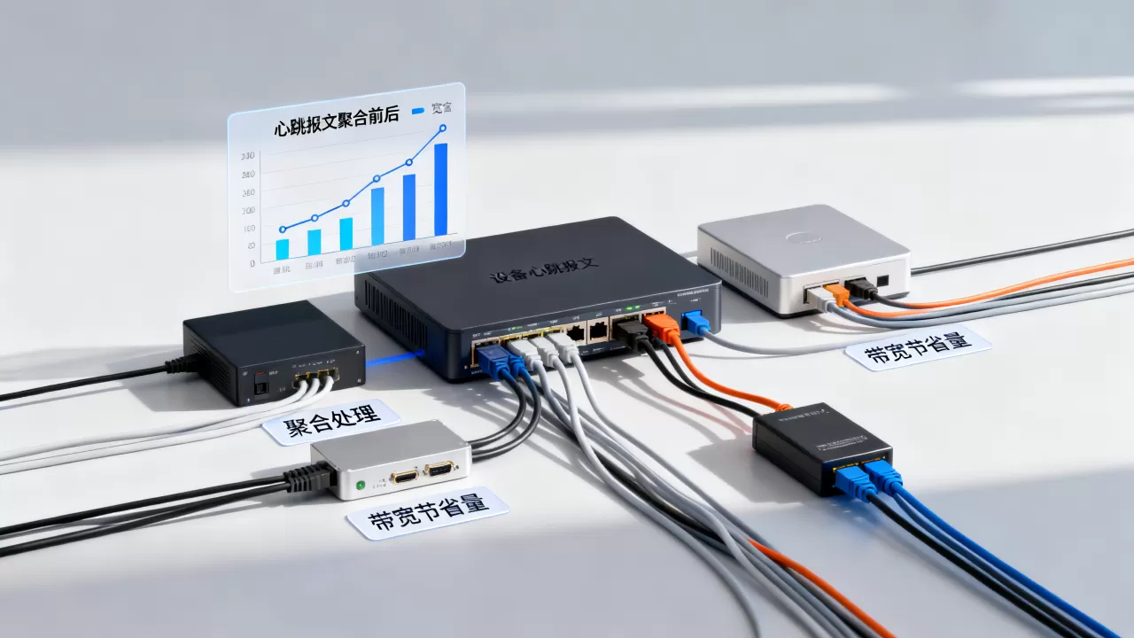 海量设备心跳报文聚合能减少多少带宽?,心跳报文聚合节省带宽量 海量设备心跳报文聚合能减少多少带宽?,心跳报文聚合节省带宽量