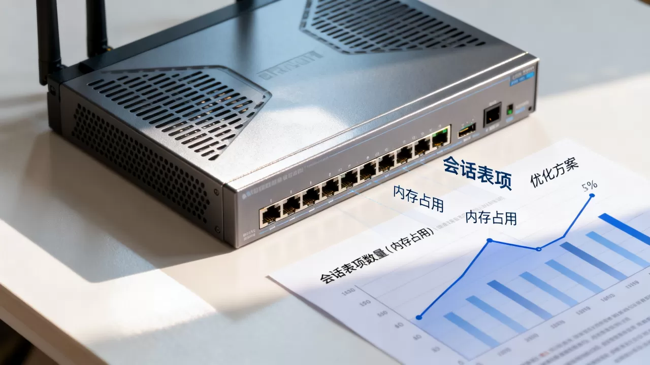 海量设备接入下会话表项对内存占用多大，网络设备内存不足如何优化？