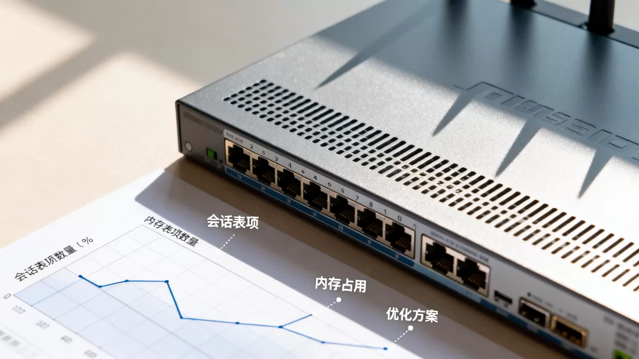 海量设备接入下会话表项对内存占用多大，网络设备内存不足如何优化？