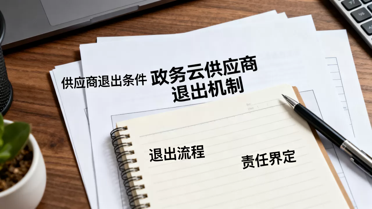 政务云建设里供应商退出机制怎么写，退出条件与流程如何制定？
