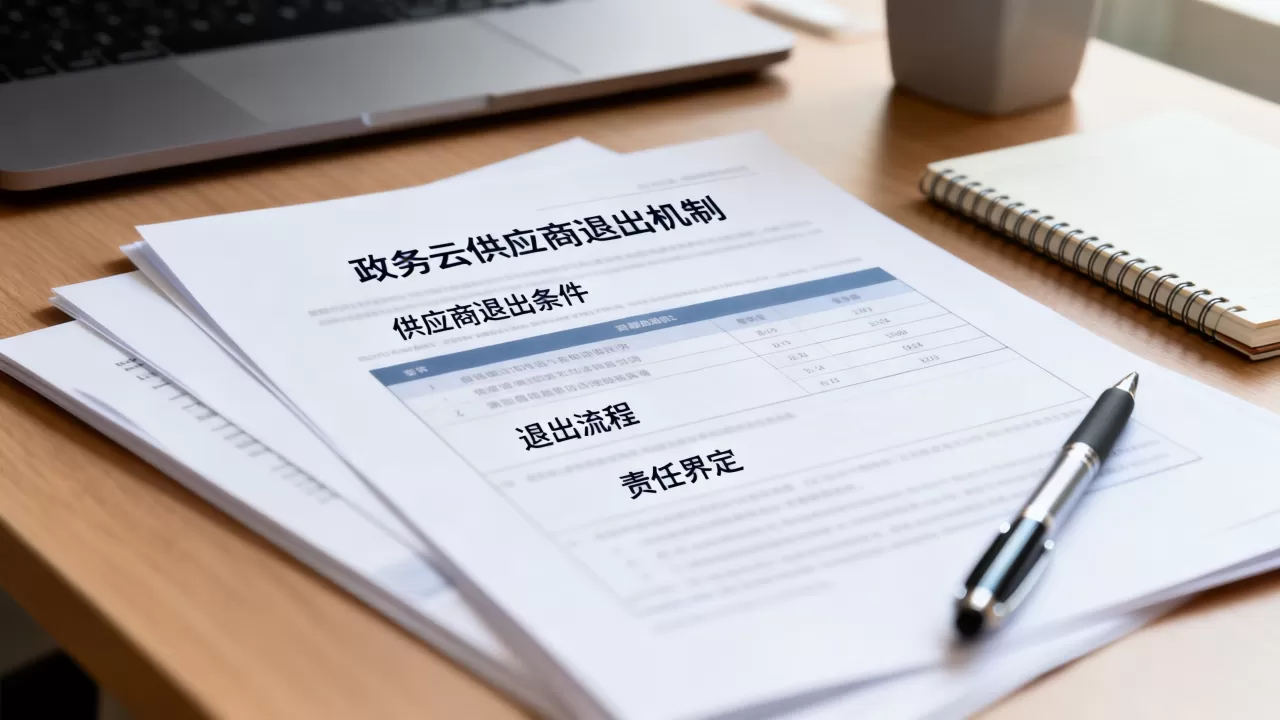 政务云建设里供应商退出机制怎么写，退出条件与流程如何制定？